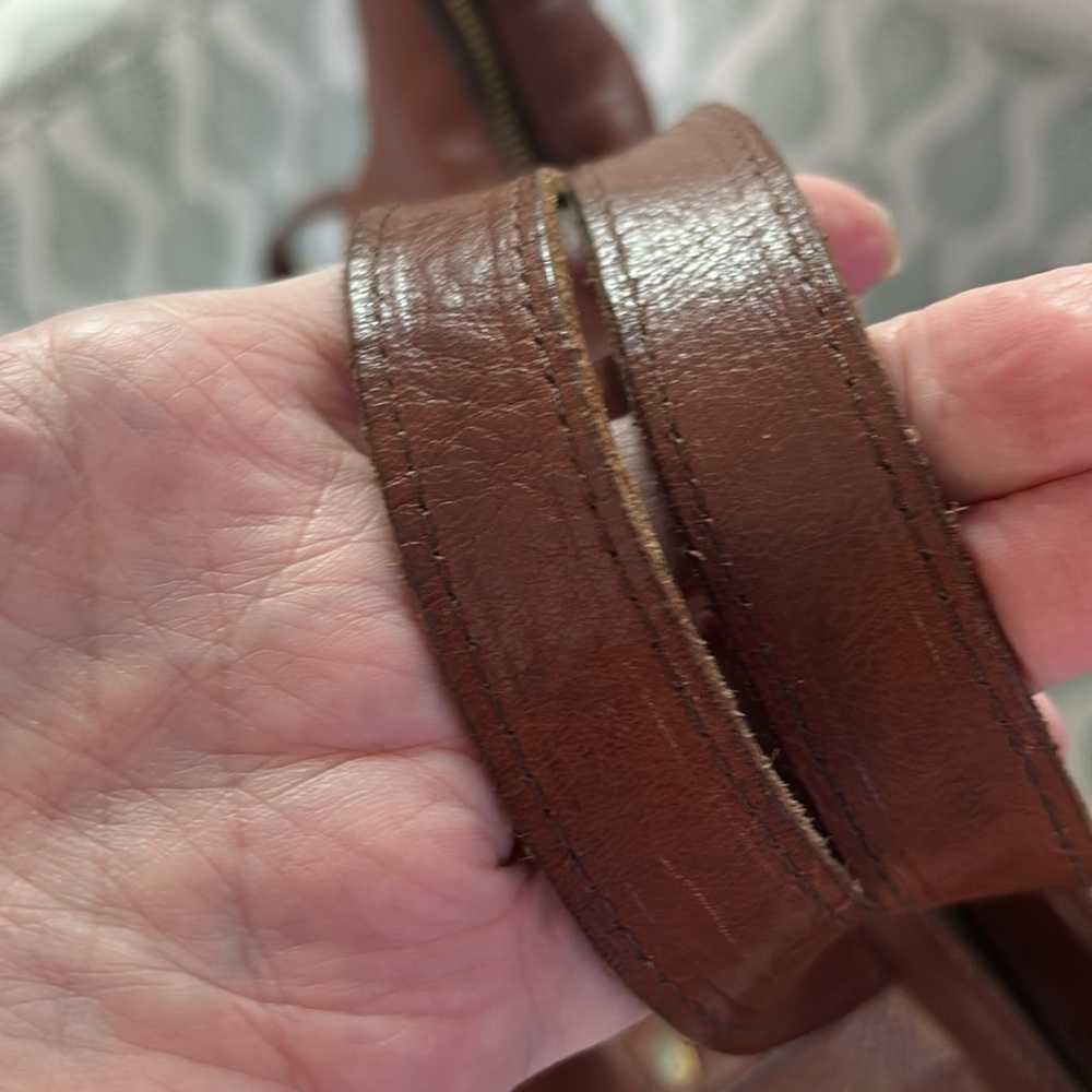 BROWN LEATHER BAGPACK - Picture 5 of 11